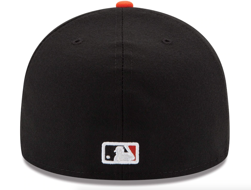 Men's Baltimore Orioles New Era White/Orange Home Authentic Collection On-Field 59FIFTY Fitted Hat Official Team Hat Sports Fan Cap