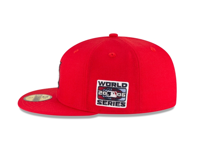 St. Louis Cardinals New Era 2006 World Series Wool 59FIFTY Fitted Hat - Red Official Team Hat Sports Fan Cap