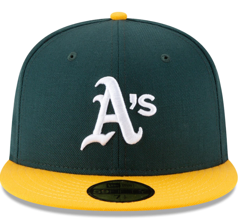 Oakland Athletics New Era 1989 World Series Wool 59FIFTY Fitted Hat - Green Official Team Hat Sports Fan Cap