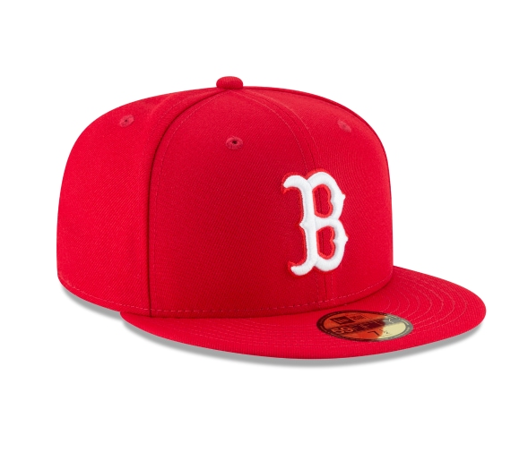 Men's Boston Red Sox New Era Red 59FIFTY Hat Official Team Hat Sports Fan Cap