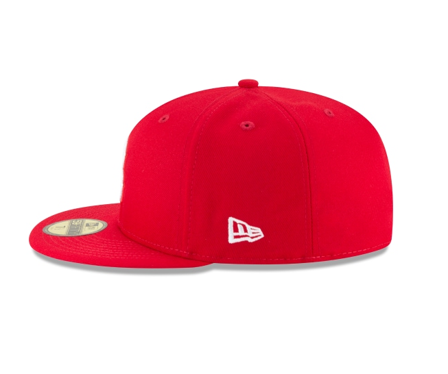 Men's Boston Red Sox New Era Red 59FIFTY Hat Official Team Hat Sports Fan Cap
