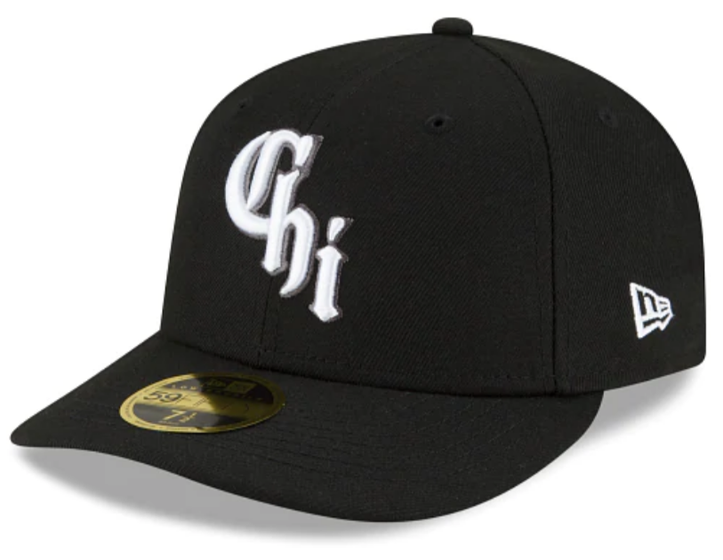 Chicago White Sox New Era Black City Connect Low Profile 59FIFTY Fitted Hat Official Team Hat Sports Fan Cap