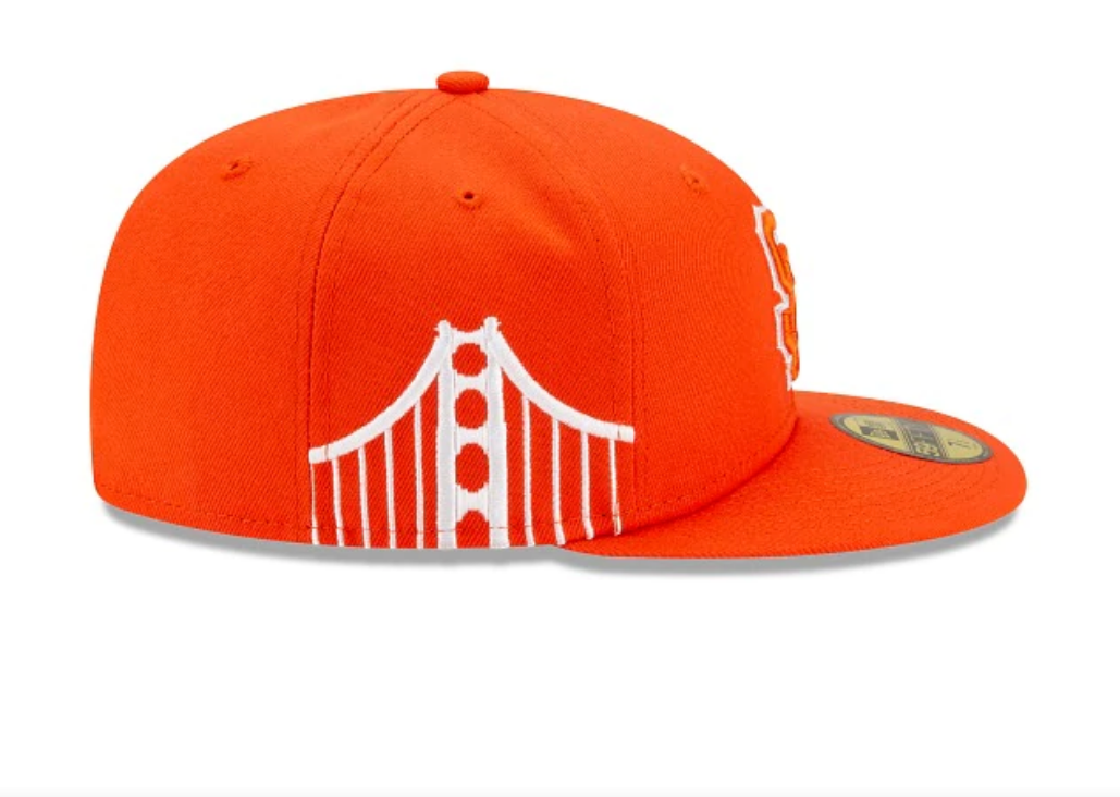 Men's San Francisco Giants New Era Orange City Connect 59FIFTY Fitted Hat Official Team Hat Sports Fan Cap
