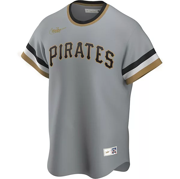 Men's Pittsburgh Pirates Roberto Clemente Nike Road Gray Replica Jersey Official Team Jersey Sports Fan Apparel