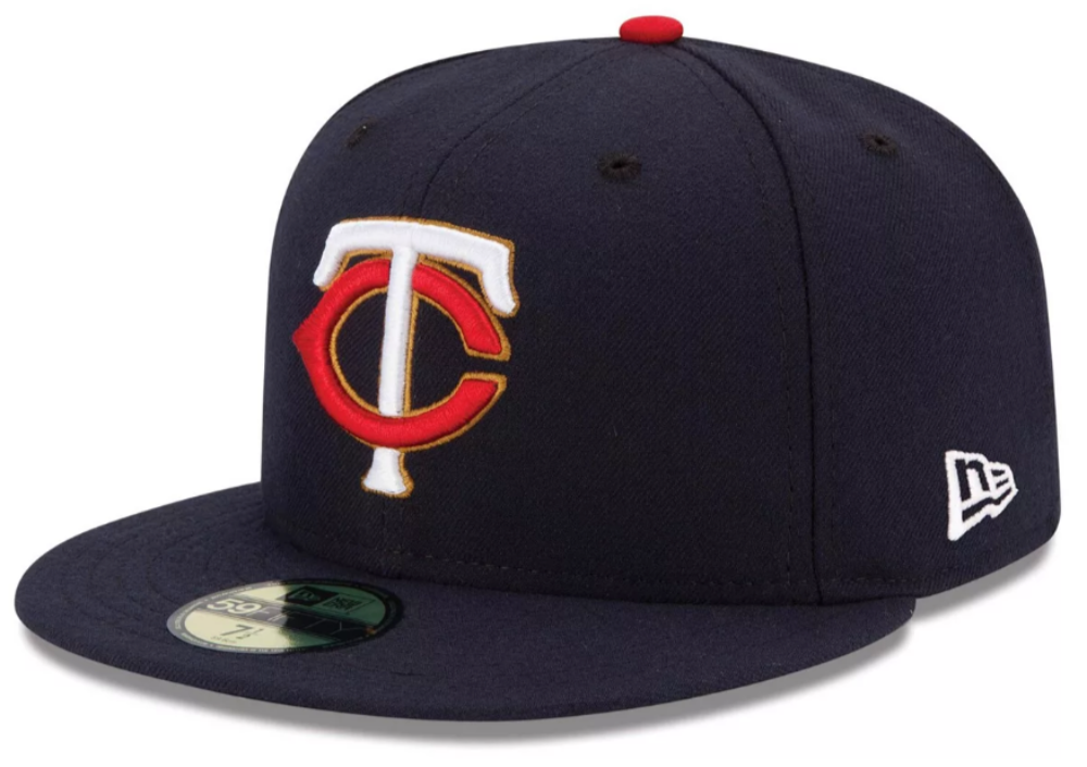 Men's Minnesota Twins New Era Navy Alternate Authentic Collection On-Field 59FIFTY Fitted Hat Official Team Hat Sports Fan Cap