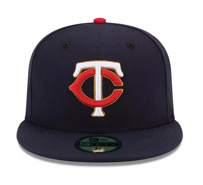 Men's Minnesota Twins New Era Navy Alternate Authentic Collection On-Field 59FIFTY Fitted Hat Official Team Hat Sports Fan Cap