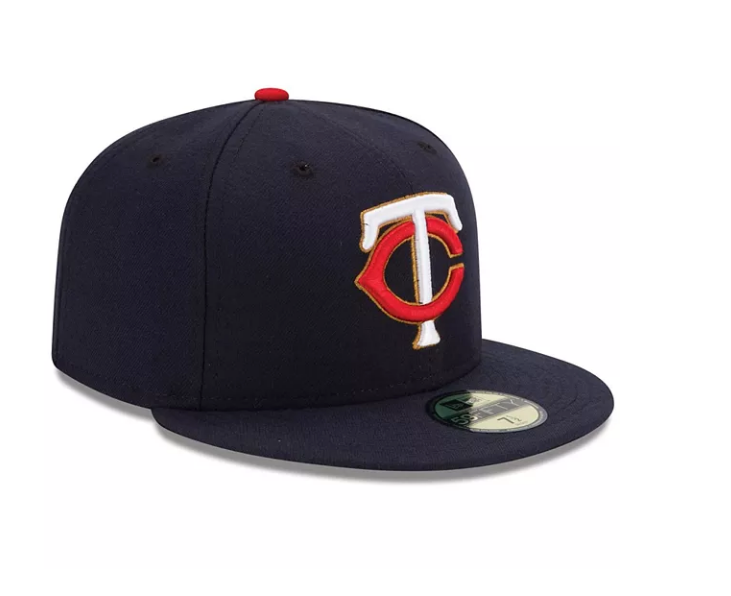 Men's Minnesota Twins New Era Navy Alternate Authentic Collection On-Field 59FIFTY Fitted Hat Official Team Hat Sports Fan Cap