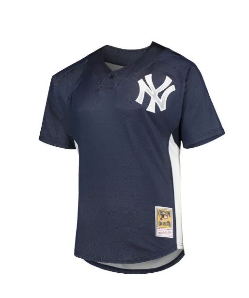 Men's Derek Jeter New York Yankees Mitchell & Ness Navy 2009 Authentic Batting Practice Jersey Official Team Jersey Sports Fan Apparel