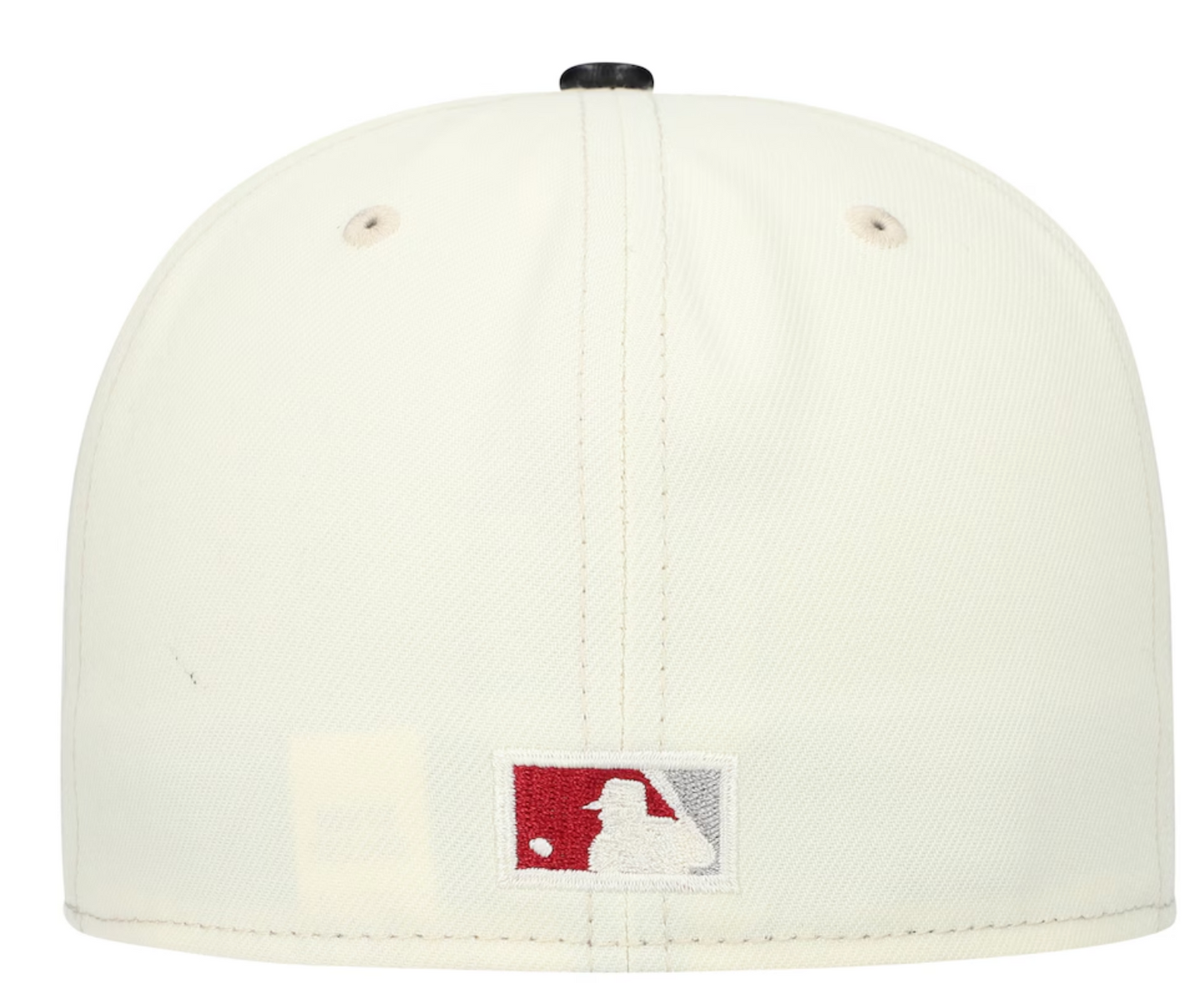 Philadelphia Phillies Cooperstown Collection Cream/Black Leather Visor New Era 59FIFTY Fitted Hat Official Team Hat Sports Fan Cap