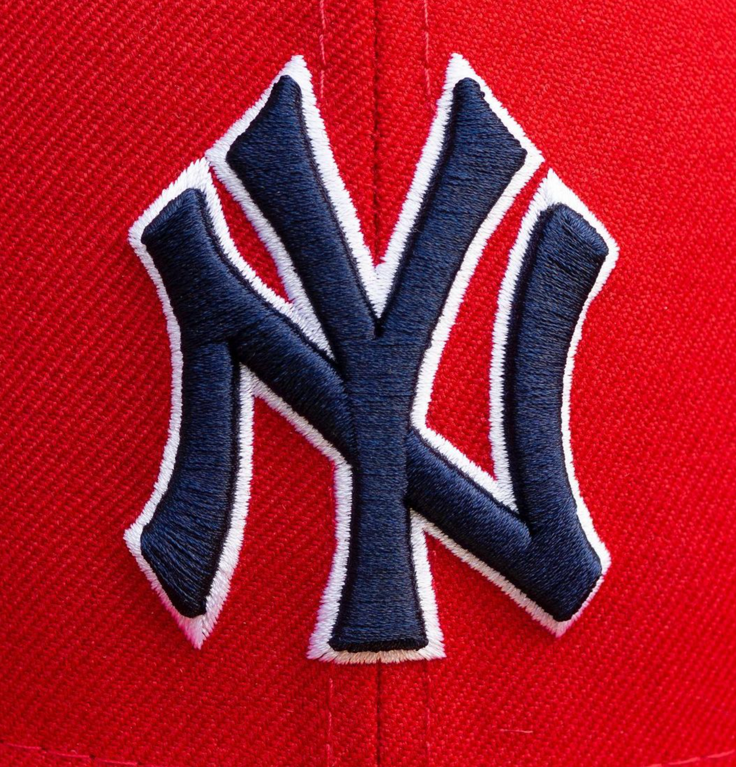 New York Yankees Red Durst 59FIFTY Fitted Hat Official Team Hat Sports Fan Cap