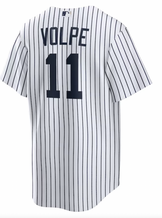 Men's Nike Anthony Volpe White New York Yankees Home Official Replica Player Jersey With Name & Number Official Team Jersey Sports Fan Apparel