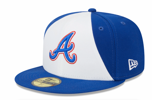 Atlanta Braves City Connect Royal/White New Era 59FIFTY Fitted Hat Official Team Hat Sports Fan Cap