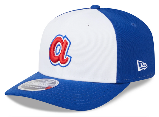 Atlanta Braves Cooperstown New Era 9SEVENTY Royal Adjustable Hat Official Team Hat Sports Fan Cap
