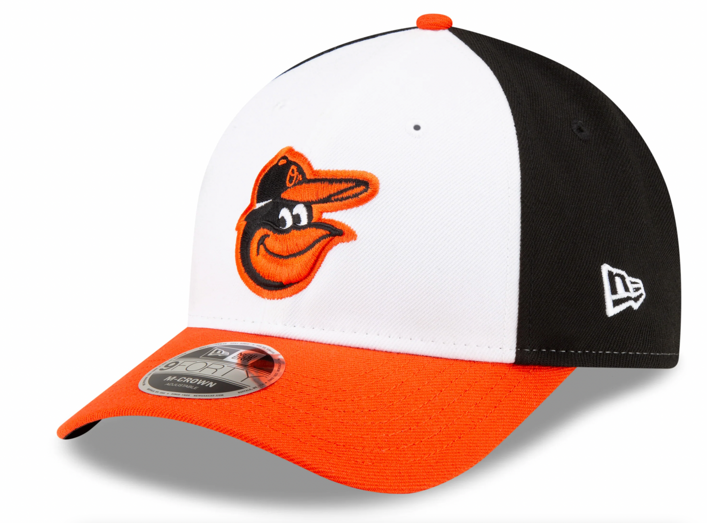 Baltimore Orioles White/Orange/Black New Era Player Replica M-Crown 9FORTY Adjustable Hat Official Team Hat Sports Fan Cap