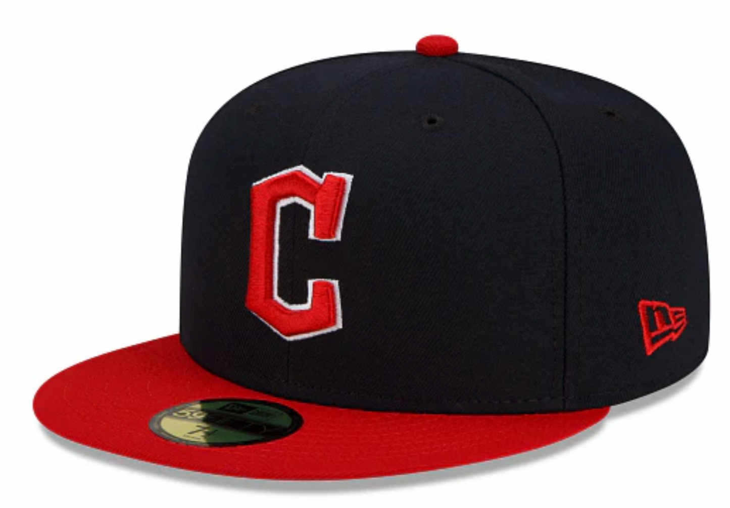 Cleveland Guardians New Era 2 Tone Home On Field 59FIFTY Fitted Hat Official Team Hat Sports Fan Cap