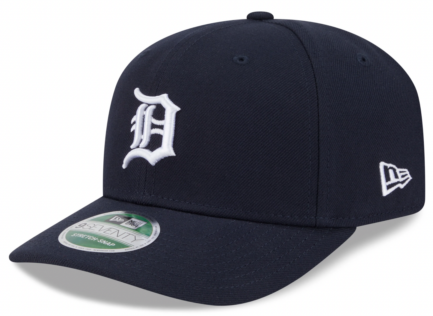 Detroit Tigers Navy New Era Player Replica 9SEVENTY Stretch Snap Adjustable Hat Official Team Hat Sports Fan Cap