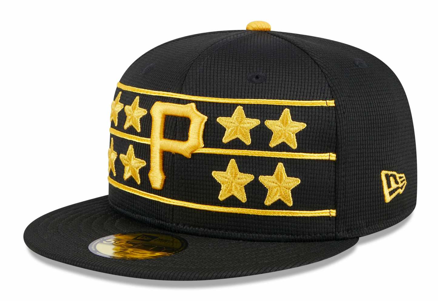 Men's Pittsburgh Pirates New Era Black 2024 Batting Practice 59FIFTY Fitted Hat Official Team Hat Sports Fan Cap