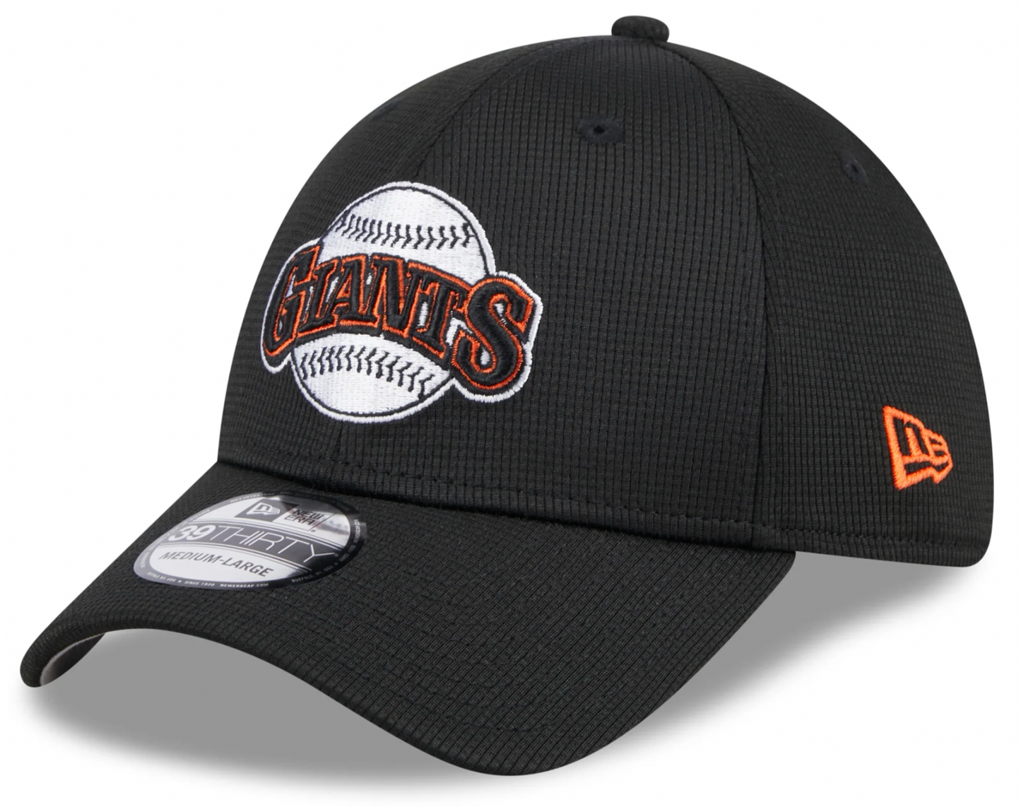 Men's San Francisco Giants New Era 2024 Batting Practice Black 39THIRTY Flex-Fit Hat Official Team Hat Sports Fan Cap