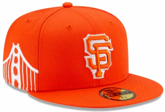 Men's San Francisco Giants New Era Orange City Connect 59FIFTY Fitted Hat Official Team Hat Sports Fan Cap