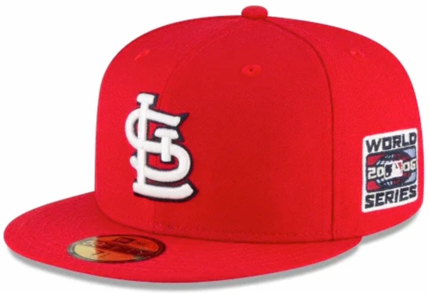 St. Louis Cardinals New Era 2006 World Series Wool 59FIFTY Fitted Hat - Red Official Team Hat Sports Fan Cap