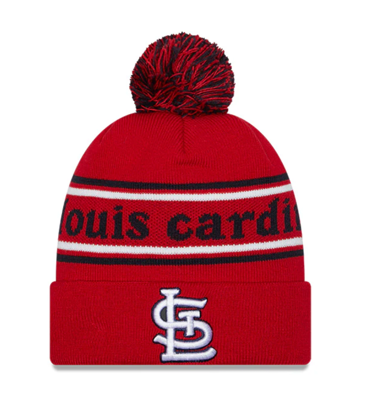 St. Louis Cardinals New Era Marquee Cuffed Knit Hat with Pom Official Team Hat Sports Fan Cap