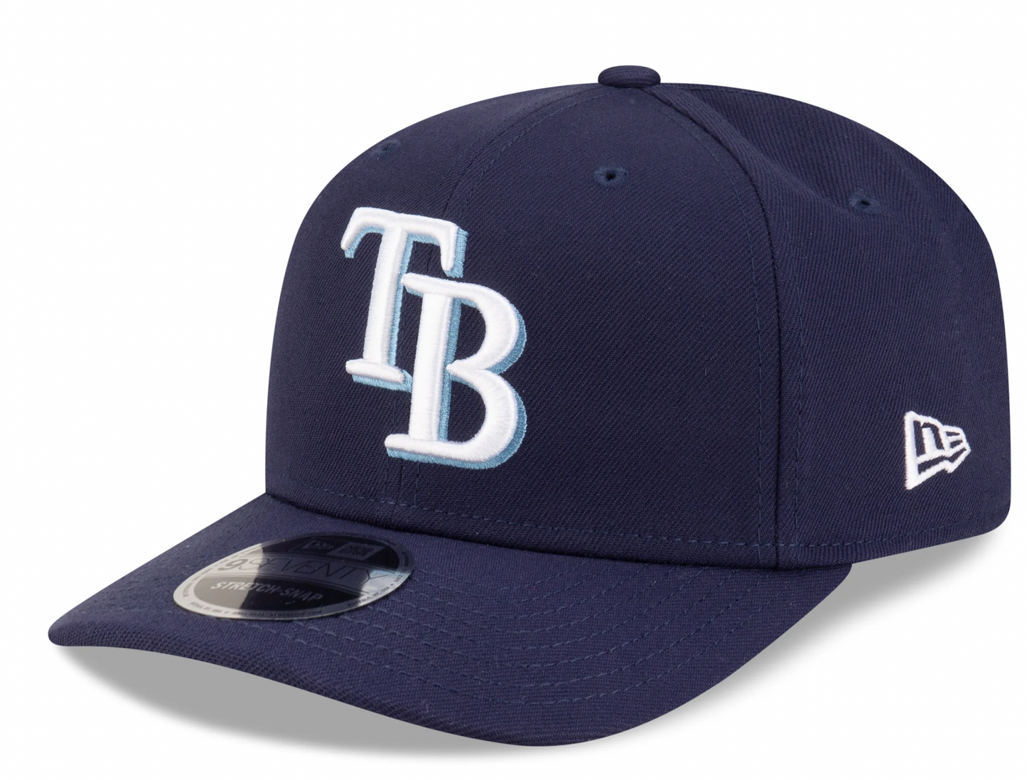 Tampa Bay Rays Navy New Era Player Replica 9SEVENTY Stretch Snap Adjustable Hat Official Team Hat Sports Fan Cap