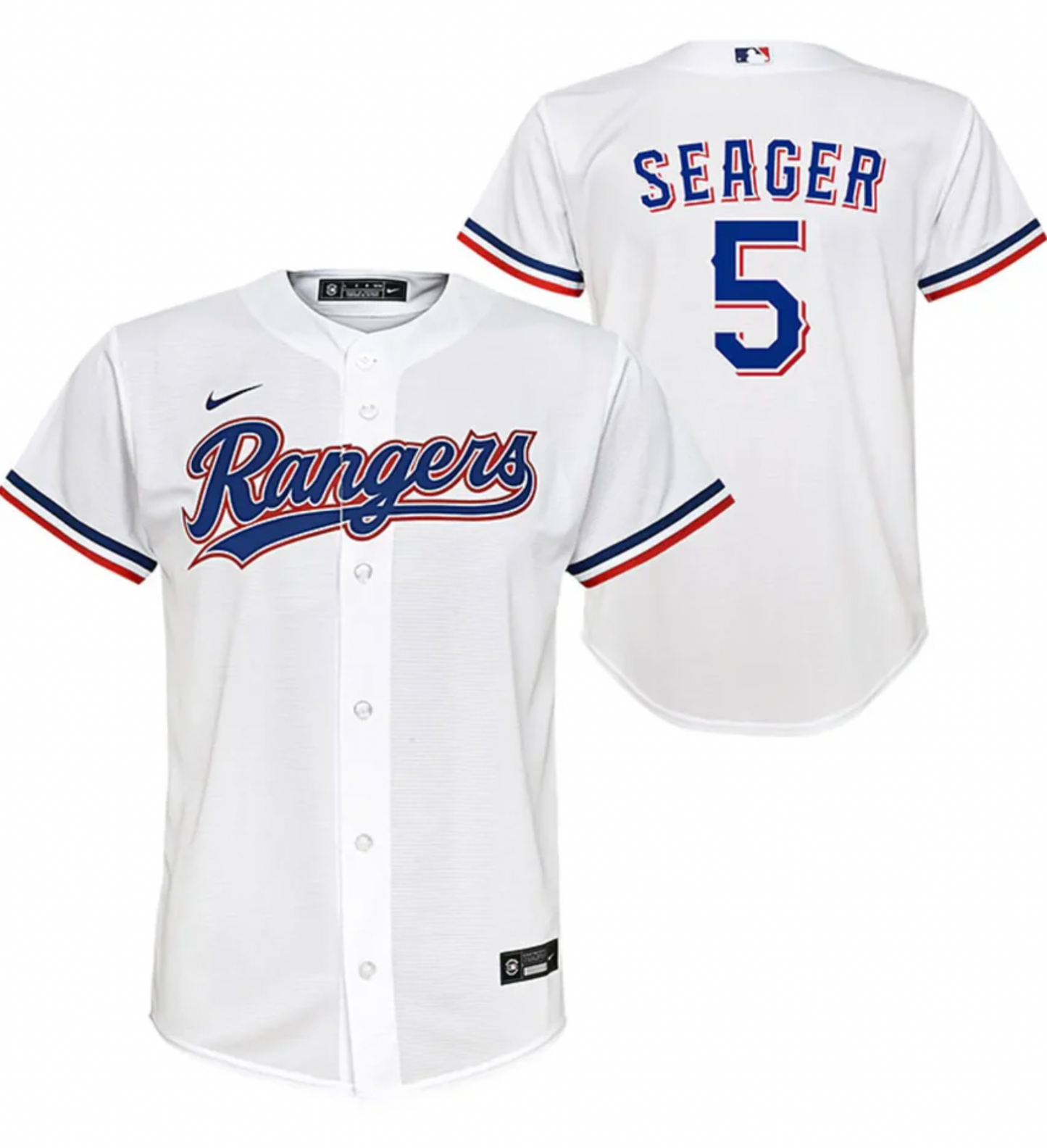 Youth Nike Corey Seager Texas Rangers White Home Replica Jersey Official Team Jersey Sports Fan Apparel