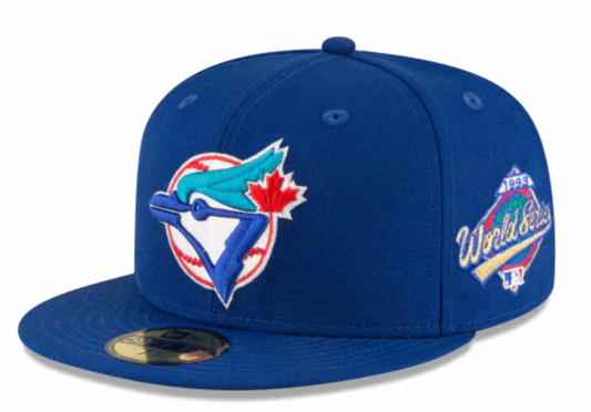 Toronto Blue Jays New Era 1993 World Series Wool 59FIFTY Fitted Hat - Royal Blue Official Team Hat Sports Fan Cap