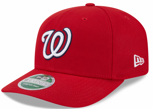 Washington Nationals Red New Era Player Replica 9SEVENTY Stretch Snap Adjustable Hat Official Team Hat Sports Fan Cap