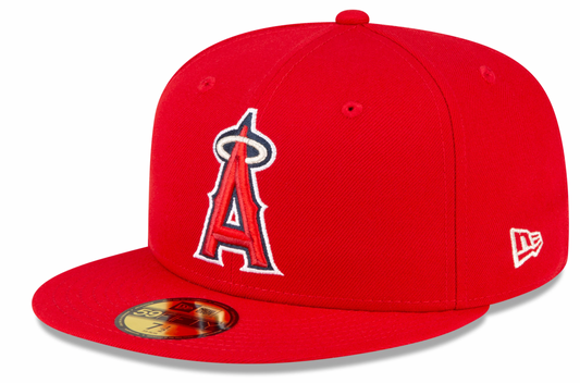 Men's Anaheim Angels New Era Red Game Authentic Collection On-Field 59FIFTY Fitted Hat Official Team Hat Sports Fan Cap