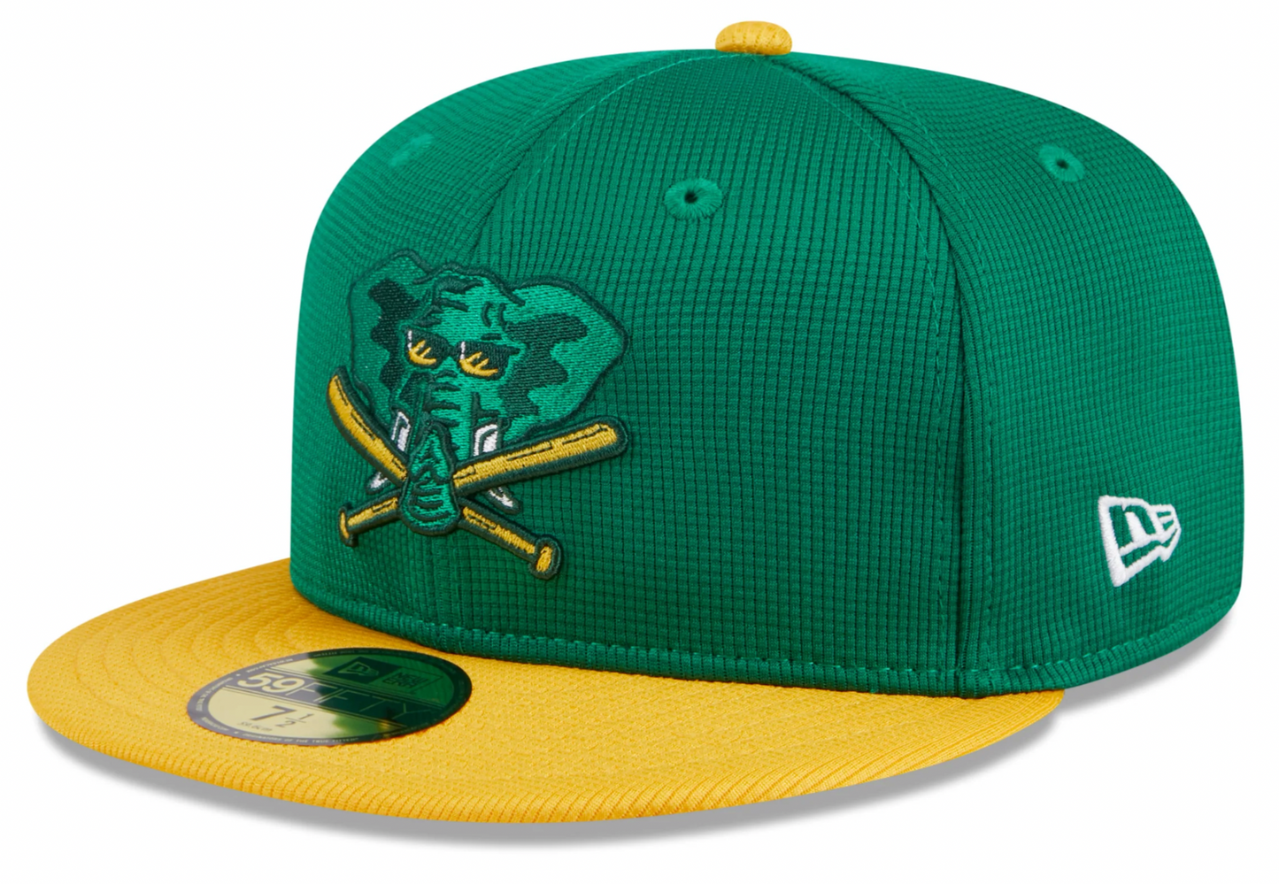 Men's Oakland Athletics New Era Green 2024 Batting Practice 59FIFTY Fitted Hat Official Team Hat Sports Fan Cap