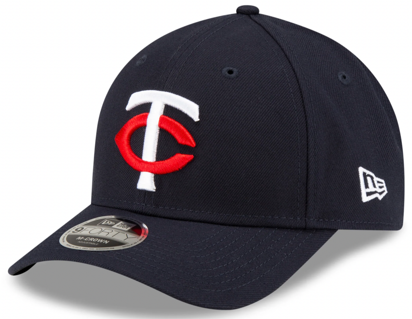 Minnesota Twins Navy New Era Player Replica M-Crown 9FORTY Adjustable Hat Official Team Hat Sports Fan Cap