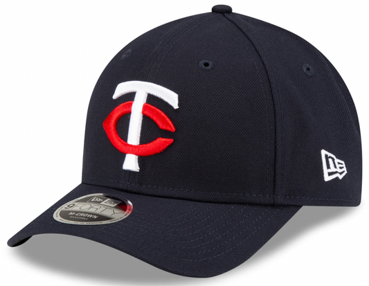 Minnesota Twins Navy New Era Player Replica M-Crown 9FORTY Adjustable Hat Official Team Hat Sports Fan Cap