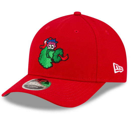 Philadelphia Phillies Red Fanatic New Era M-Crown 9FORTY Adjustable Hat Official Team Hat Sports Fan Cap