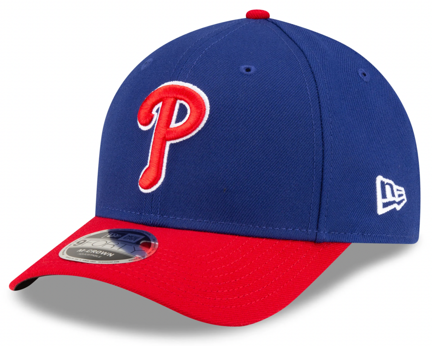 Philadelphia Phillies 2 Tone Royal/Red Alternate New Era Player Replica M-Crown 9FORTY Adjustable Hat Official Team Hat Sports Fan Cap
