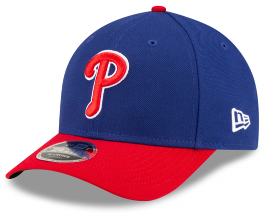 Philadelphia Phillies 2 Tone Royal/Red Alternate New Era Player Replica M-Crown 9FORTY Adjustable Hat Official Team Hat Sports Fan Cap