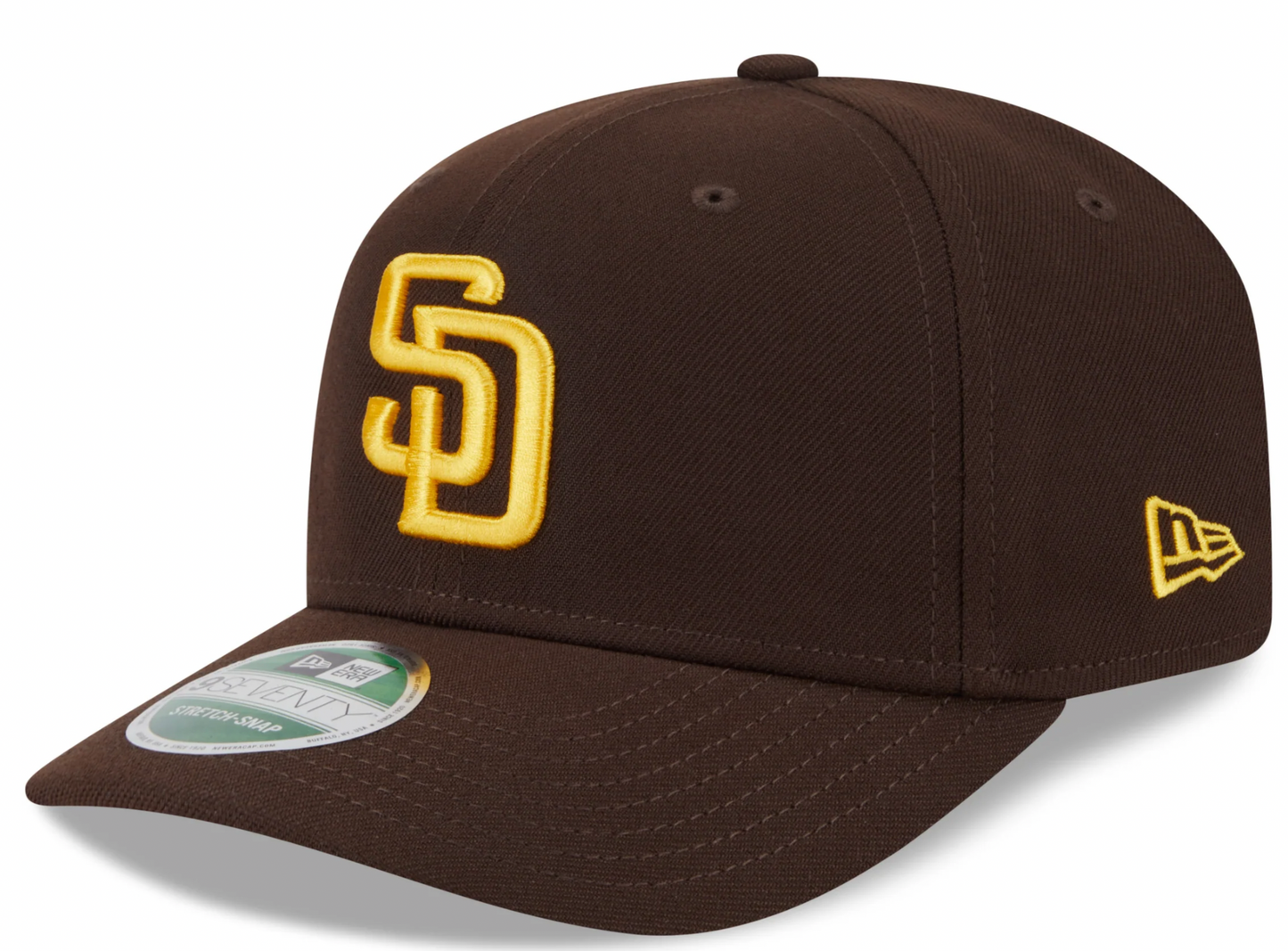 San Diego Padres Brown New Era Player Replica 9SEVENTY Stretch Snap Adjustable Hat Official Team Hat Sports Fan Cap