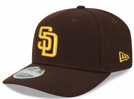 San Diego Padres Brown New Era Player Replica 9SEVENTY Stretch Snap Adjustable Hat Official Team Hat Sports Fan Cap