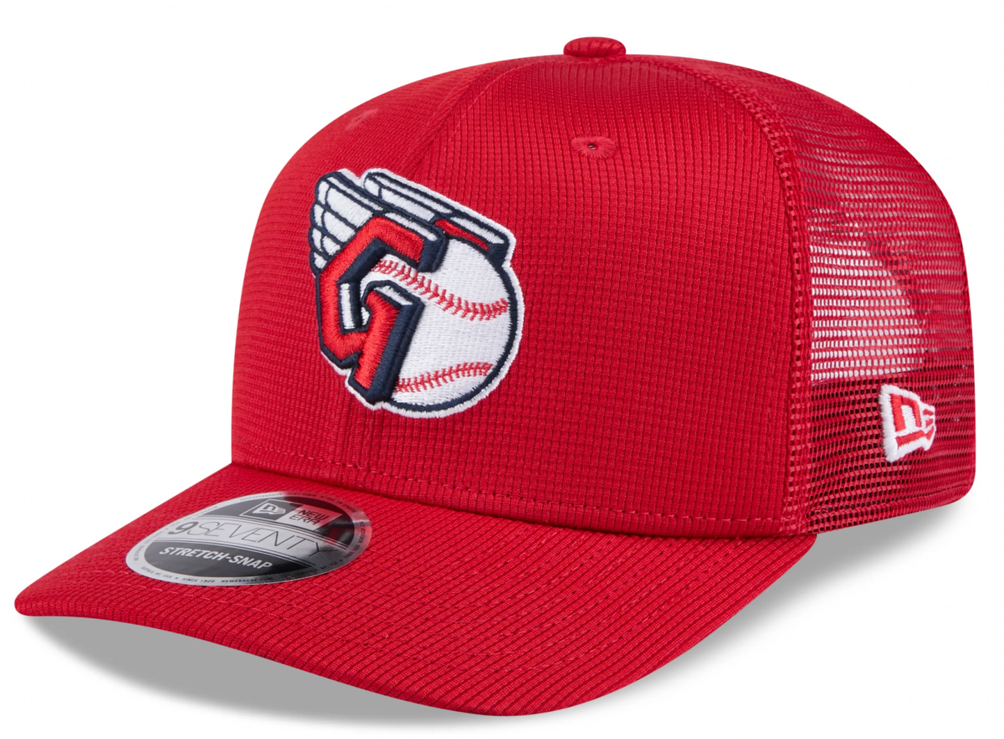 Cleveland Guardians New Era Red 2025 Spring Training 9SEVENTY Trucker Hat Official Team Hat Sports Fan Cap