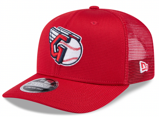 Cleveland Guardians New Era Red 2025 Spring Training 9SEVENTY Trucker Hat Official Team Hat Sports Fan Cap