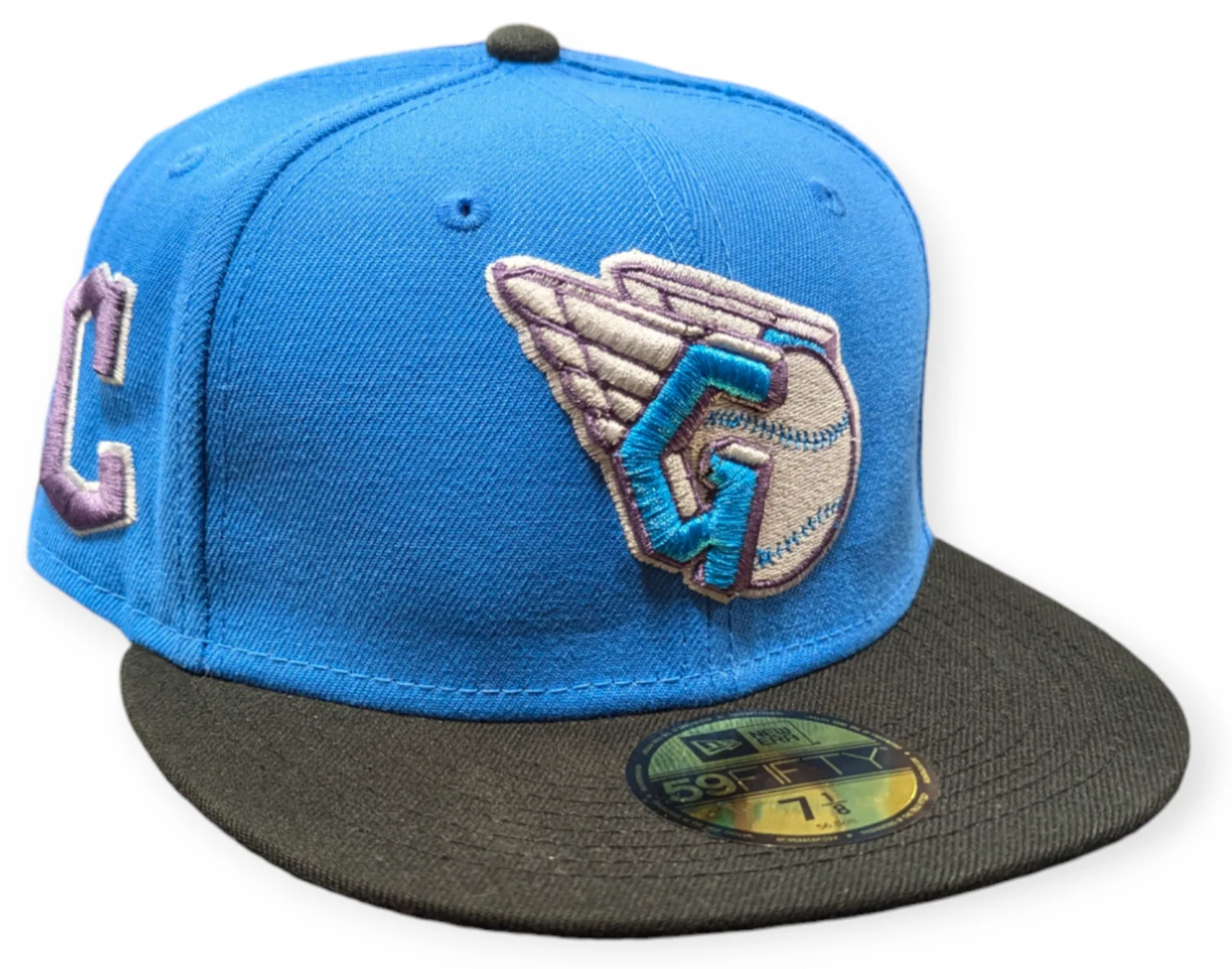 Cleveland Guardians Rock Pack NIN New Era 2 Tone 59FIFTY Fitted Hat Official Team Hat Sports Fan Cap