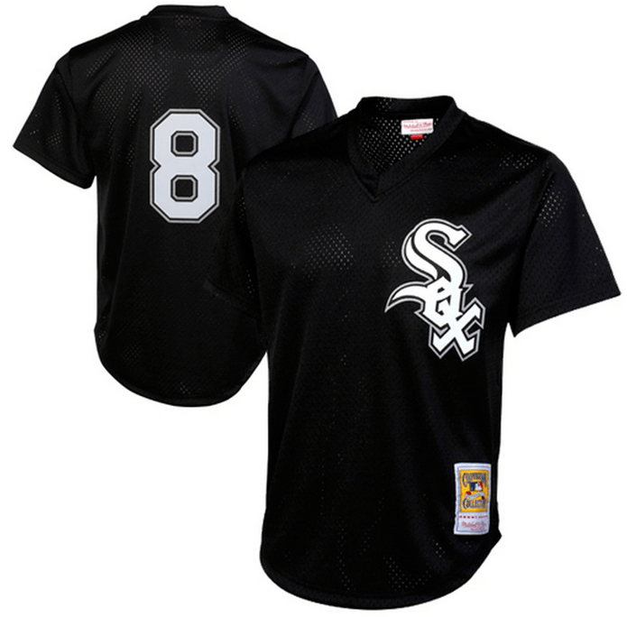 Mitchell & Ness Bo Jackson Chicago White Sox Black 1993 Authentic Cooperstown Collection Batting Practice Jersey Official Team Jersey Sports Fan Apparel