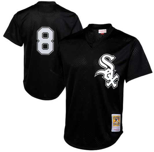 Mitchell & Ness Bo Jackson Chicago White Sox Black 1993 Authentic Cooperstown Collection Batting Practice Jersey Official Team Jersey Sports Fan Apparel