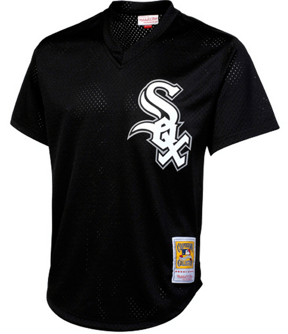 Mitchell & Ness Bo Jackson Chicago White Sox Black 1993 Authentic Cooperstown Collection Batting Practice Jersey Official Team Jersey Sports Fan Apparel