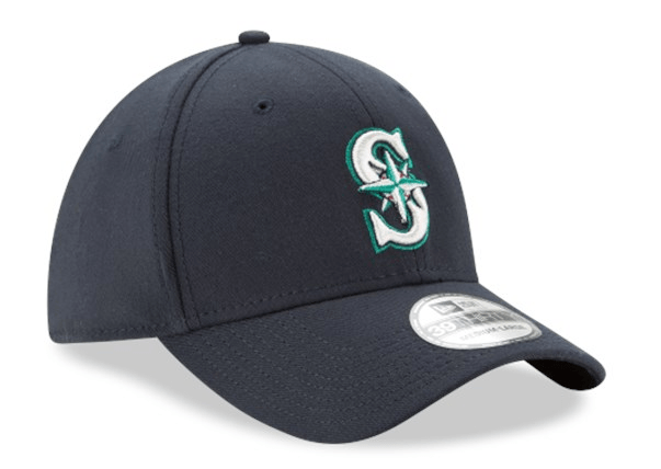 New Era Men's Seattle Mariners 39Thirty Classic Navy Stretch Fit Hat Official Team Hat Sports Fan Cap