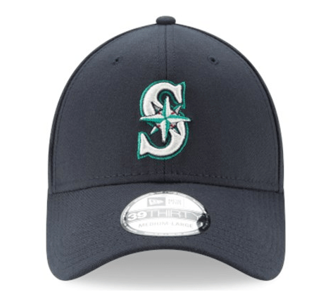 New Era Men's Seattle Mariners 39Thirty Classic Navy Stretch Fit Hat Official Team Hat Sports Fan Cap