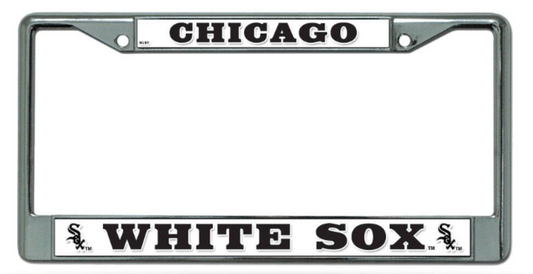 Chicago White Sox Chrome License plate Frame By Rico Official Sports Fan Gear
