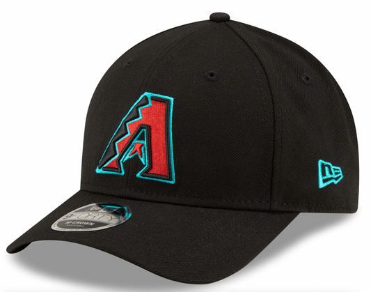 Arizona Diamondbacks Black Alternate New Era Player Replica M-Crown 9FORTY Adjustable Hat Official Team Hat Sports Fan Cap