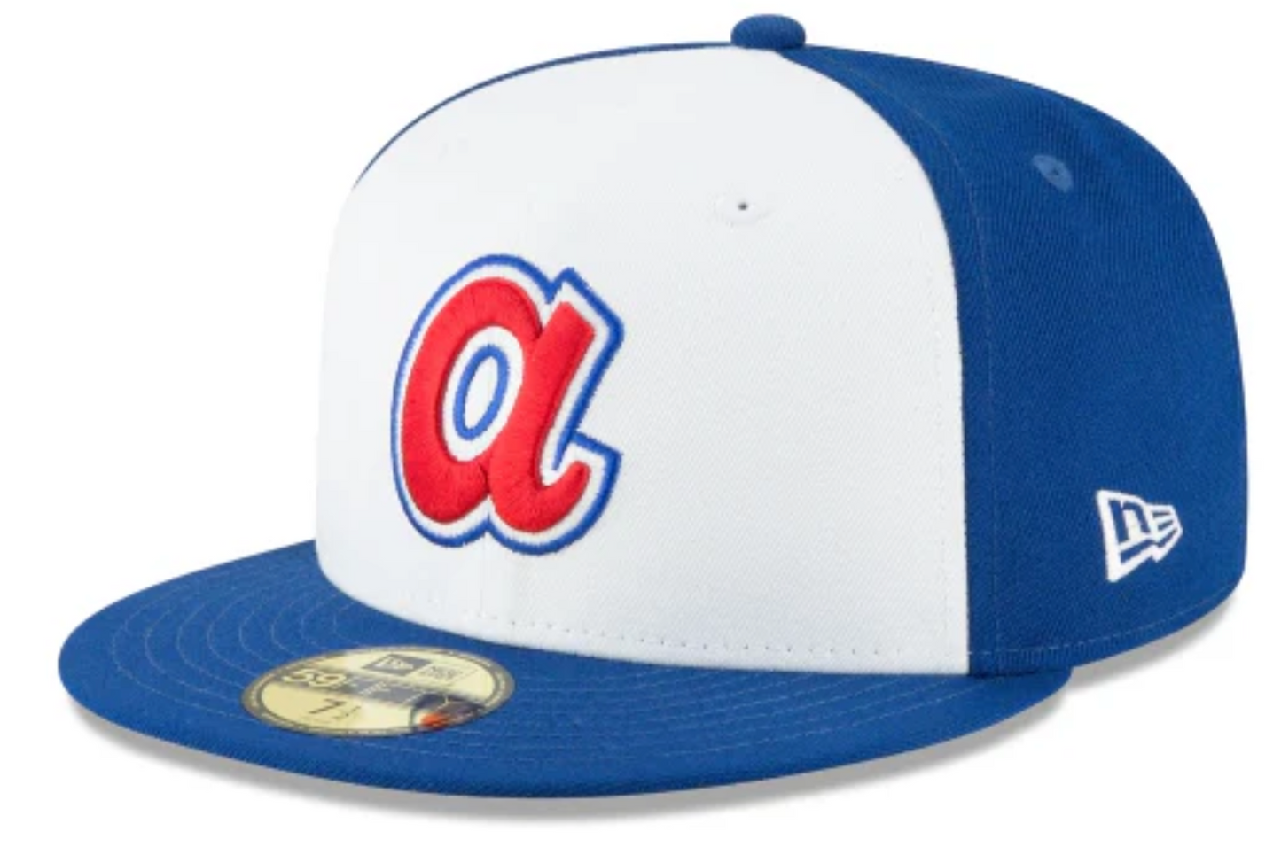 Men's Atlanta Braves Cooperstown Collection White/Royal 59Fifty Fitted Hat Official Team Hat Sports Fan Cap