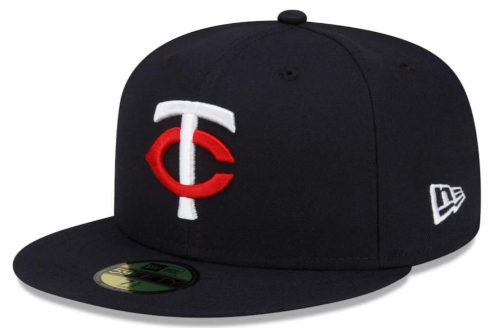 Men's Minnesota Twins New Era Navy Authentic Collection Home 59FIFTY Fitted Hat Official Team Hat Sports Fan Cap